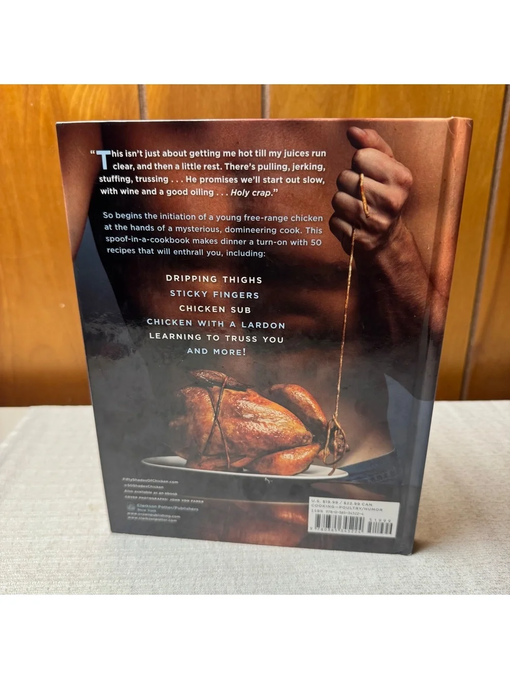 Fifty Shades Of Chicken First Edition Hardcover Cookbook Parody Humor Book